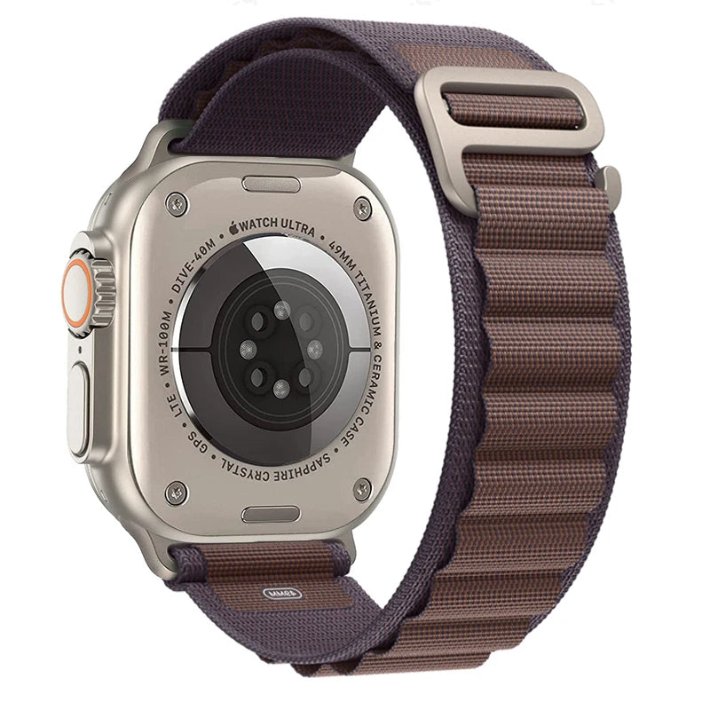Bracelet à boucle alpine pour Apple watch Ultra 3 2 bandes 49mm 45mm 44mm 40mm 41mm 46mm 42mm Bracelet iWatch série 11 10 SE 9 8 7 6 5 4