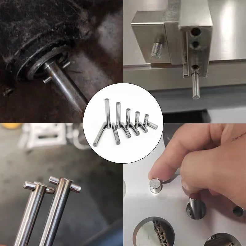 Exacpille Cylindrique en Acier Inoxydable Dallas, M1.5 M2 M2.5 M3 Figuré M5 M6 M8, avec exacpille de Localisation, Arbre Solide FiosphLock, en Métal, Dernier Ensemble
