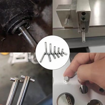 Exacpille Cylindrique en Acier Inoxydable Dallas, M1.5 M2 M2.5 M3 Figuré M5 M6 M8, avec exacpille de Localisation, Arbre Solide FiosphLock, en Métal, Dernier Ensemble