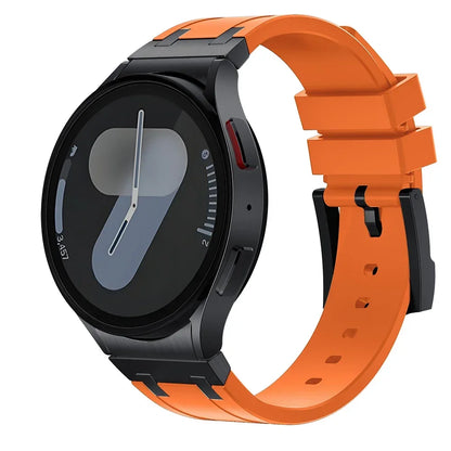 Bracelet de sport en silicone sans interstice pour hommes, compatible Samsung Galaxy Watch 7 40mm 44mm, 6 4 Classic 46 47mm, 42 43mm, 5 Pro 45mm