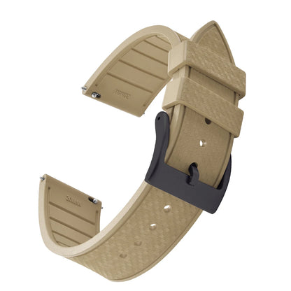 FKM Mosaic Rubber Watch Strap, 20mm 22mm, Quick Release, for Sport Diver, for Rolex Seiko Omega Cartier, Universal Belt