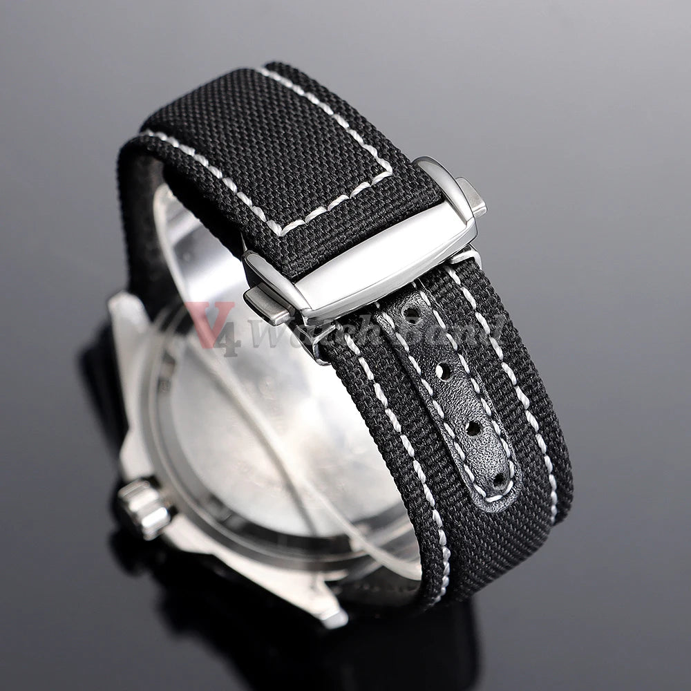 Correa de reloj de nailon tipo vela, 20 mm 22 mm, para Omega Seamaster 300, para Speedmaster AT150, cierre desplegable, correas deportivas para hombre