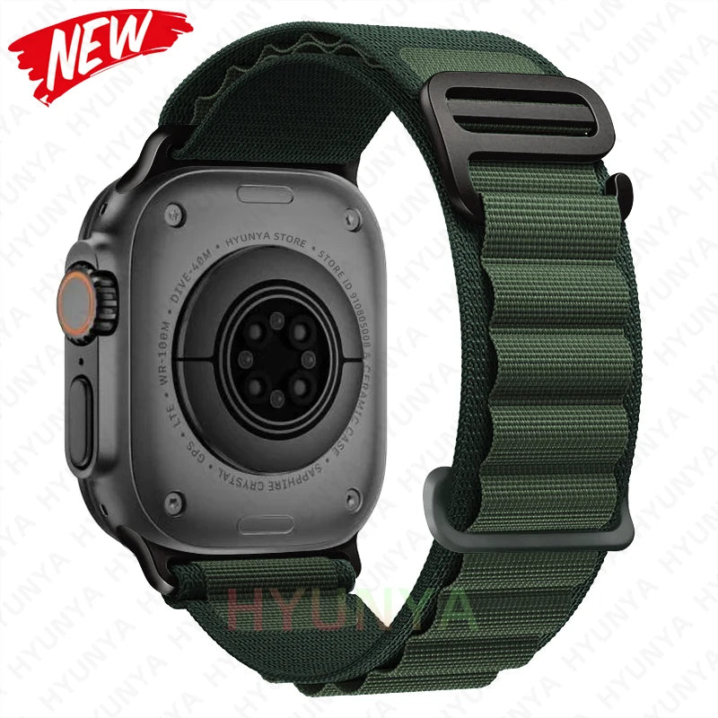 Cinturino per Apple Watch, bracciale alpino per cinturino Apple Watch Ultra 2 3, cinturino 45mm 49mm 42mm 46mm 44mm 41mm 40mm, cinturino Iwatch serie 11 9 8 7 SE 10