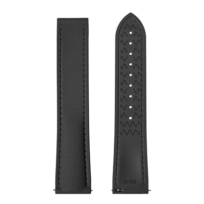 Cinturino in gomma fluorurata per Omega Seamaster 20mm 21mm 22mm FKM, cinturino universale a sgancio rapido, accessori per Rolex e Tudor