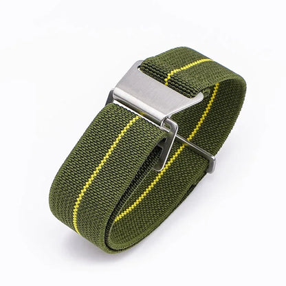 18mm 20mm 22mm 24mm Parachute élastique en Nylon Bracelet de montre hommes Sport de plein air militaire ceinture de sécurité Bracelet accessoires
