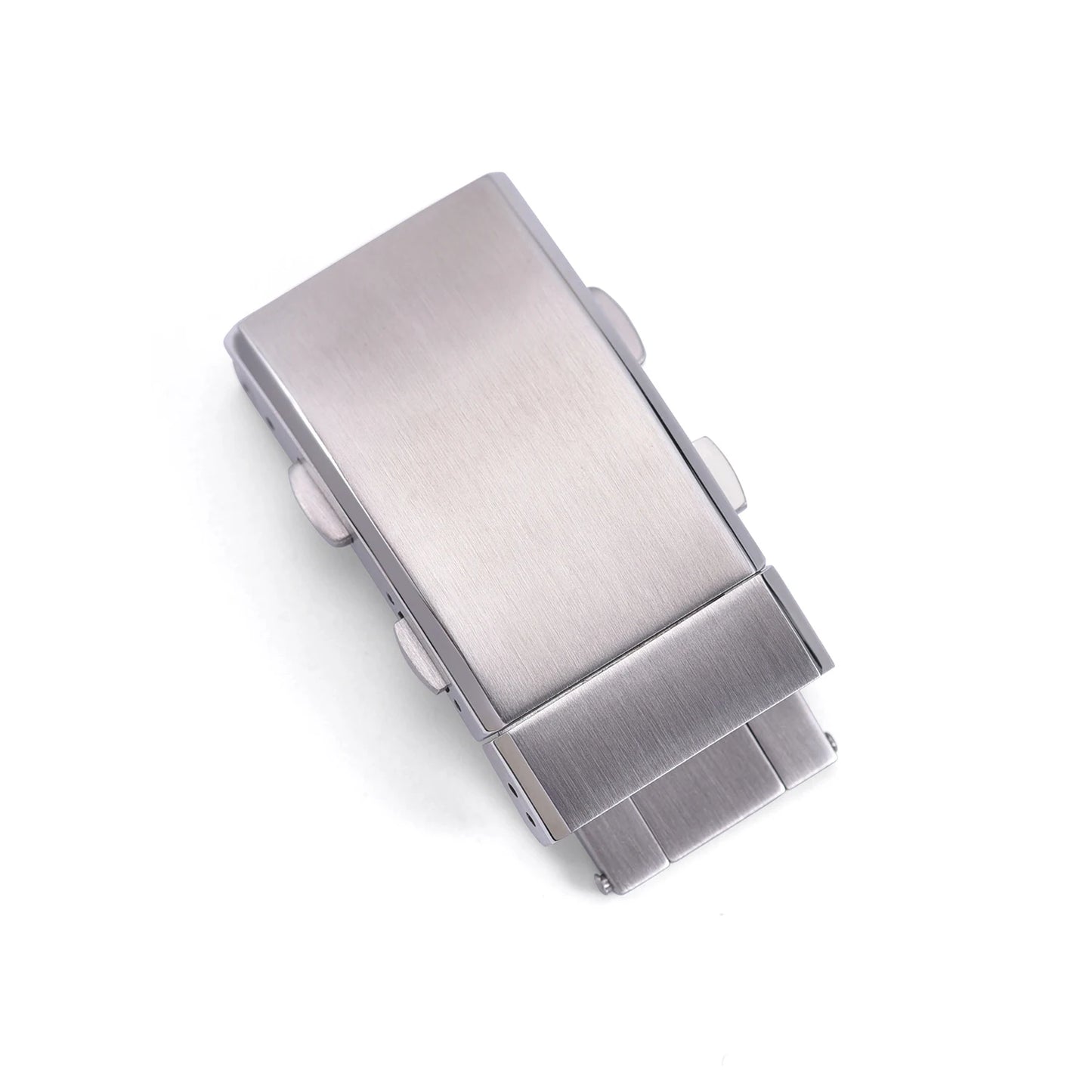 Fibbia per orologio da 18/20/22mm, in acciaio inossidabile massiccio 316L, fibbia di sicurezza pieghevole, doppio pulsante, chiusura per orologio regolabile estensibile per Seiko