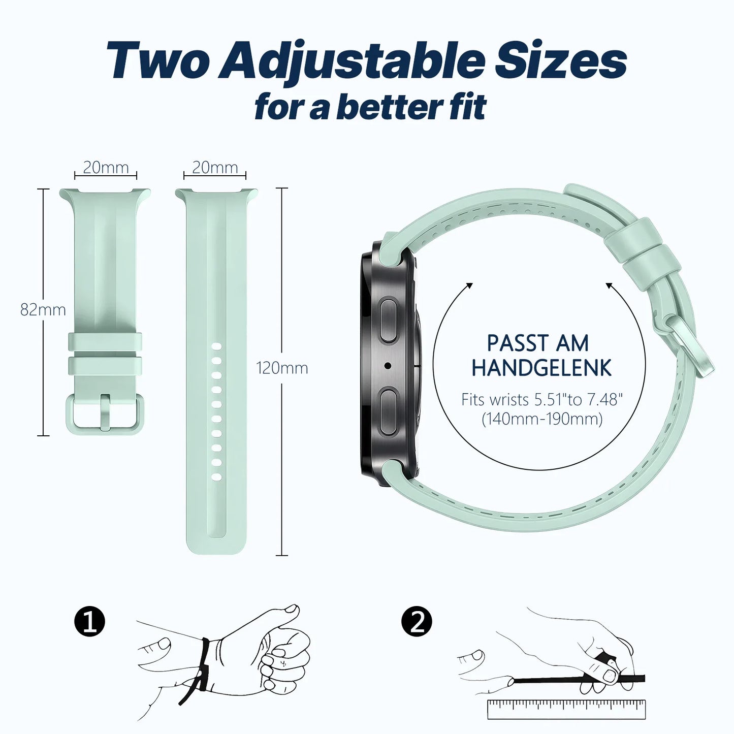 Original Silicone Strap for Samsung Galaxy Watch 9 8 44mm 40mm, Correa Band for Galaxy Watch 9 8 Classic 46mm, Accessories