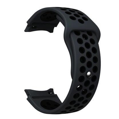 Sport-Uhrenarmband aus Silikon mit atmungsaktiven Löchern, zweifarbig, für Samsung Galaxy Watch 7/FE/6/5/4, atmungsaktives Sport-Design