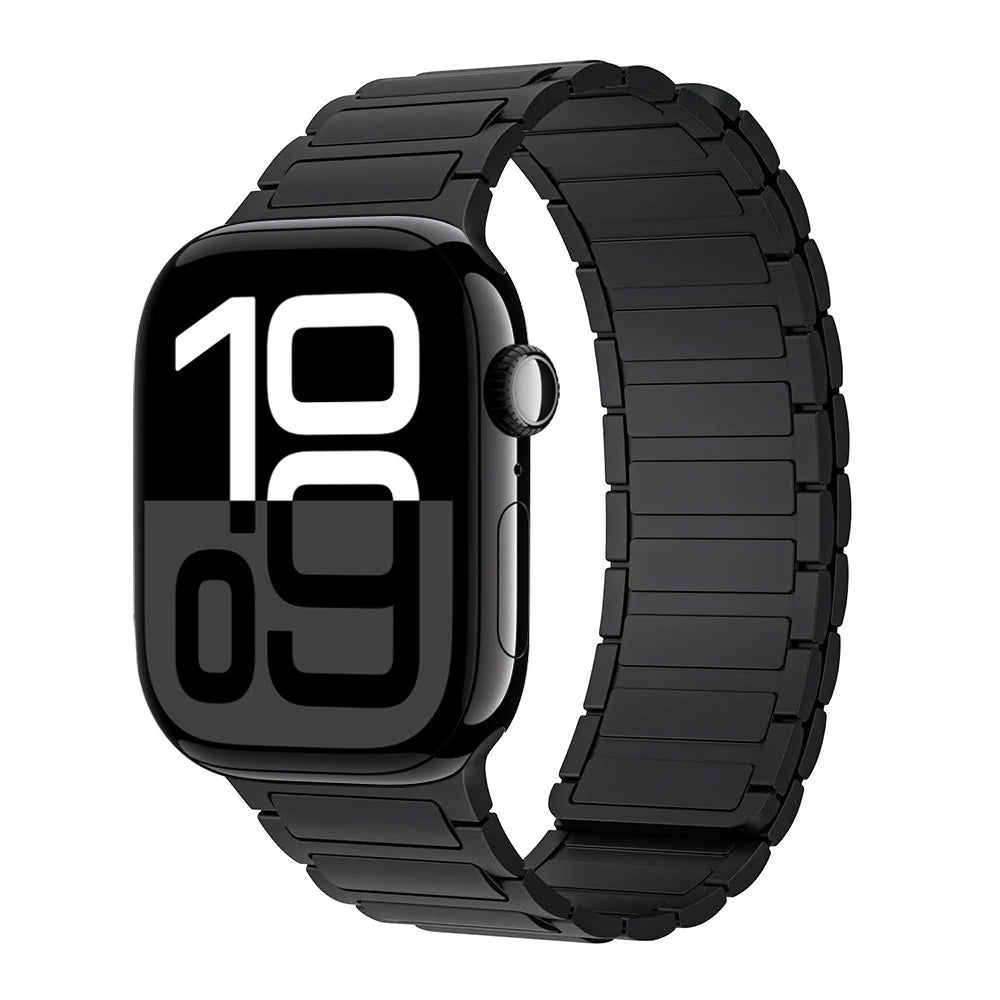 Correa con hebilla magnética para relojes Apple de 46 mm, 44 mm, 40 mm, 45 mm, 41 mm, 42 mm, correa de silicona para iWatch serie 11, 10, 9, 8, 7, 6, SE, Ultra 3