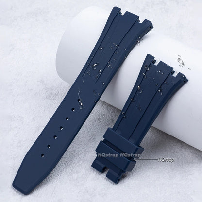 Bracelet en caoutchouc 26mm 27mm pour Bracelet de remplacement étanche AP Royal Oak pour Bracelet de montre en Silicone souple GA2100 GA-2110 avec goupille de liaison
