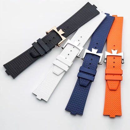 Bracelet de montre en caoutchouc Fluoros FKM à dégagement rapide, pour bracelet Vacheron VC Overseas 4300V 4500V 5500V 7900V, 24x7mm