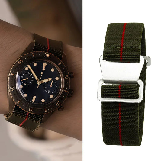 Cinturino per orologio in Nylon per Seiko Water Ghost Tudor Samsung, 18mm 20mm 22mm, Cinturino universale sportivo da uomo per Smartwatch