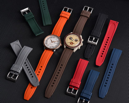 Cinturino per orologio in gomma premium - Sgancio rapido / Fibbia ad ardiglione - Universale