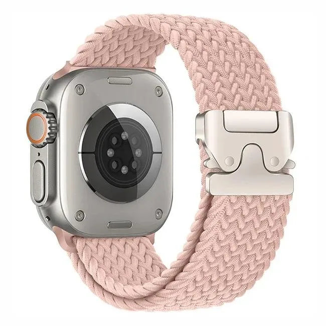 Nylon Solo Loop Bracelet for Apple Watch 46mm 44mm 45mm 42mm 40mm 38mm 41mm Ultra2 49mm iWatch Series 10 9 SE 8 7 6 5 4