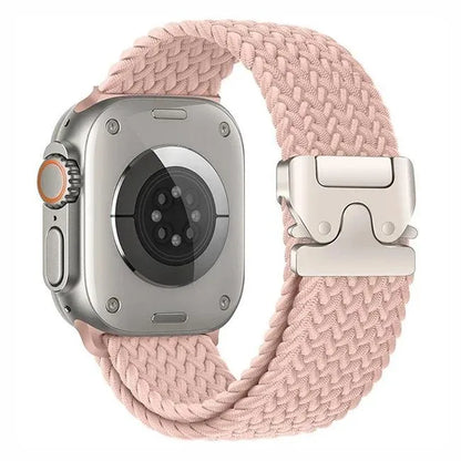Nylon Solo Loop Bracelet for Apple Watch 46mm 44mm 45mm 42mm 40mm 38mm 41mm Ultra2 49mm iWatch Series 10 9 SE 8 7 6 5 4
