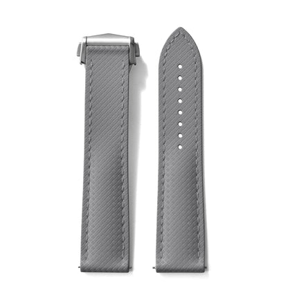 FKM Rubber Watch Strap, New Design, Quick Release, 20mm 22mm, Butterfly Buckle, Waterproof, Perfect Fit, Flat End, Universal Bands