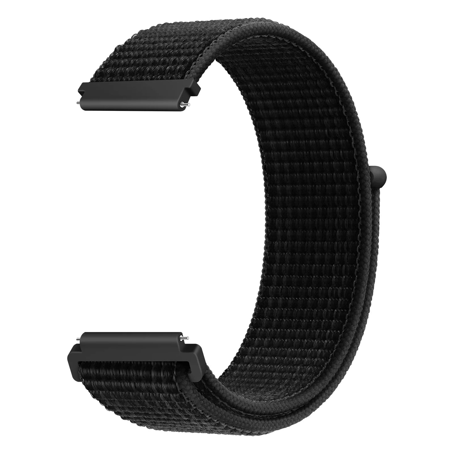 Bracelet à boucle en Nylon pour Amazfit Bip 6/5/GTS 4/3/2/2e/Mini/GTR 42mm/47mm/GTR 4/3 Pro Sport, 20mm/22mm, 2 bandes