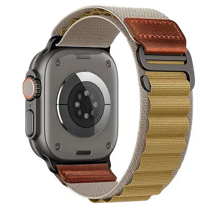 Bracelet en cuir Alpine Loop pour Apple Watch Ultra Series 11 10 9 8 7 6 5 SE
