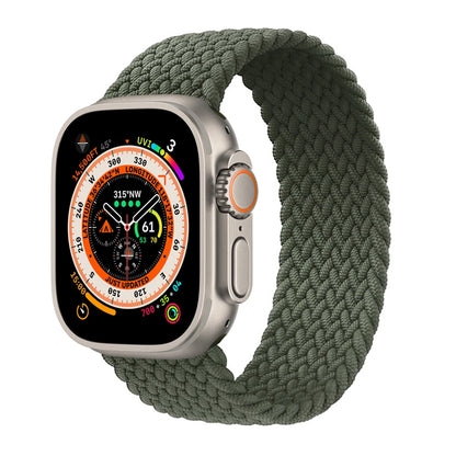 Bracelet tressé Solo Loop pour Apple Watch, 46mm 44mm 40mm 45mm 41mm 42mm, Correa, iWatch Series 11 10 9 SE 8 7 6 5 4 3