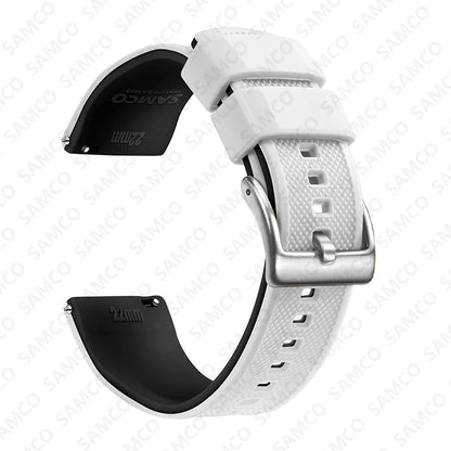 Bracelet de montre en Silicone de qualité supérieure, 18mm 20mm 22mm, à dégagement rapide, en caoutchouc, de remplacement