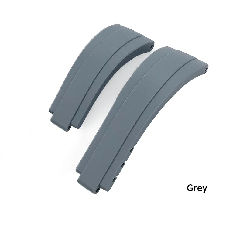 Uhrenarmband aus Kautschuk, 20mm 21mm 18mm 19mm, passend für Rolex Daytona Yacht Master Oysterflex, Silikonarmband, Faltschließe mit Feinverstellung
