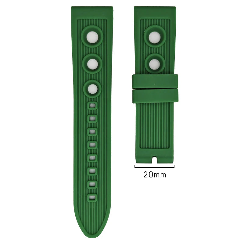 Bracelet de montre en caoutchouc naturel et silicone, 20mm 22mm, pour Breitling HéRITAGE Superocean Avenger Navitimer, bracelet de montre de sport souple, outils