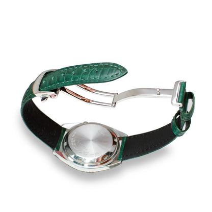 Remplacer pour SEIKO Premier 316L, boucle papillon déployante à ressort en acier inoxydable, bouton en argent poli, fermoirs de montre 16mm 18mm