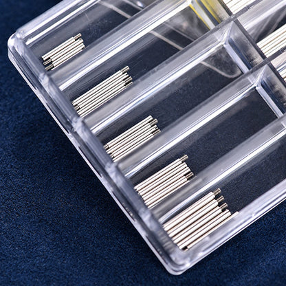 50 pièces/kit Vis et tiges pour bracelet en métal Rolex Oyster, vis en acier inoxydable, outils de réparation de montres, 10 tailles, kit d'outils et de pièces de montre en boîte