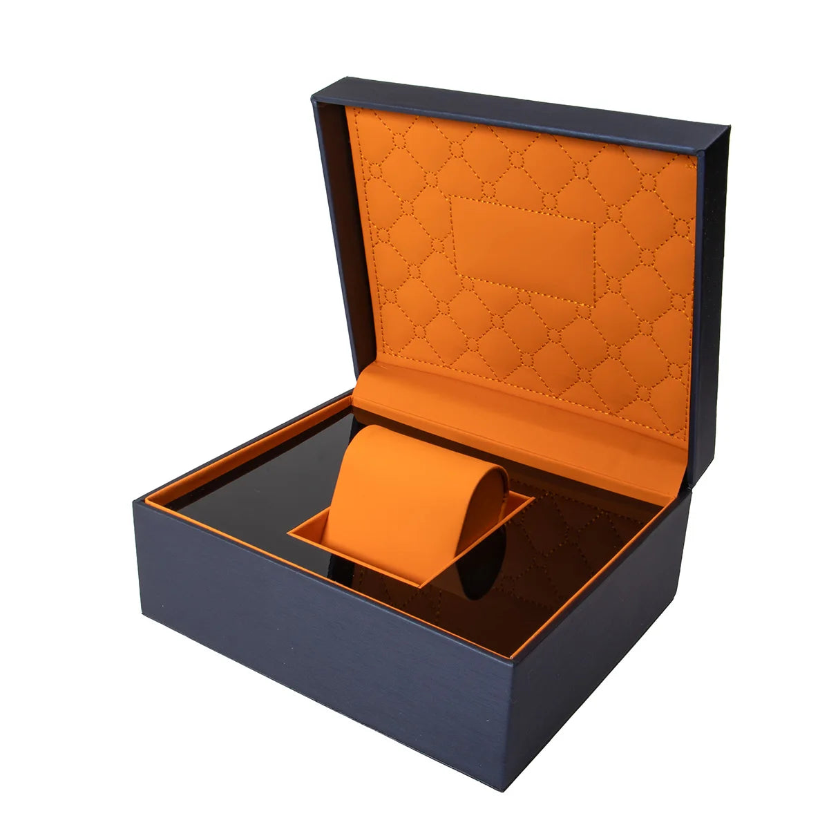 Luxury PU Leather Single Watch Storage Box, Multifunctional Travel Case with Accessories and Removable Pillow