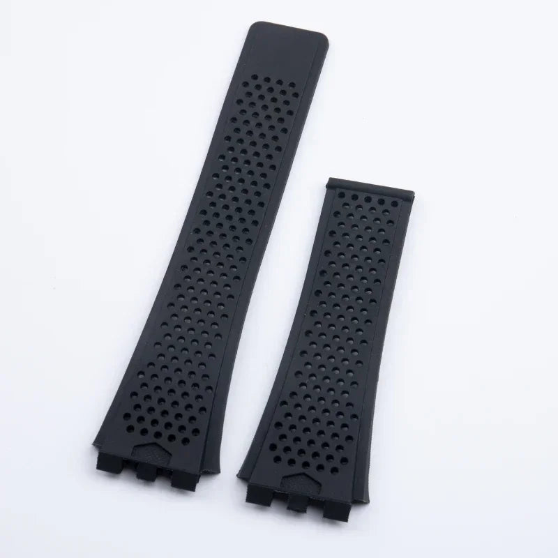 Cinturino per orologio in silicone morbido di alta qualità, per TAG HEUER, serie Carrera, interfaccia concava e convessa, 28x22mm