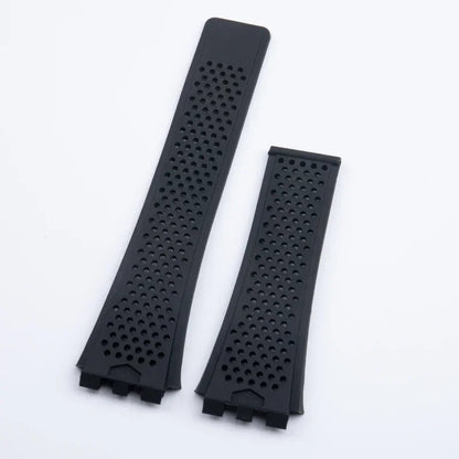 Cinturino per orologio in silicone morbido di alta qualità, per TAG HEUER, serie Carrera, interfaccia concava e convessa, 28x22mm