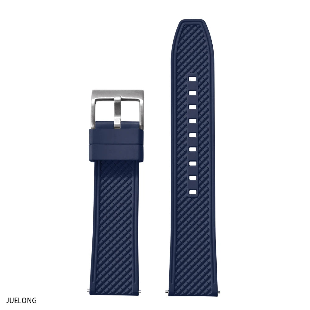 Nouveau Design HAISCH FKM bracelet de montre en caoutchouc 18mm 20mm 22mm 24mm forme de balle bracelets de montre à dégagement rapide bracelets de plongée étanches