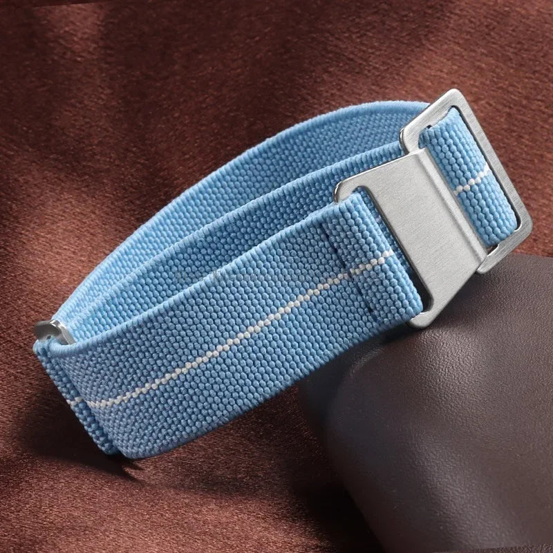 Cinturino in Nylon Elastico per Orologio 18/20/22mm, Cinturino Universale Sportivo Francese Paracadute per Uomini e Donne, Braccialetto per Smartwatch