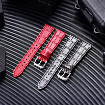 Bracelet de montre en cuir de bambou classique de qualité supérieure, 16mm, 18mm, 19mm, 20mm, 21mm, 22mm, à dégagement rapide, bracelets de remplacement souples pour hommes et femmes