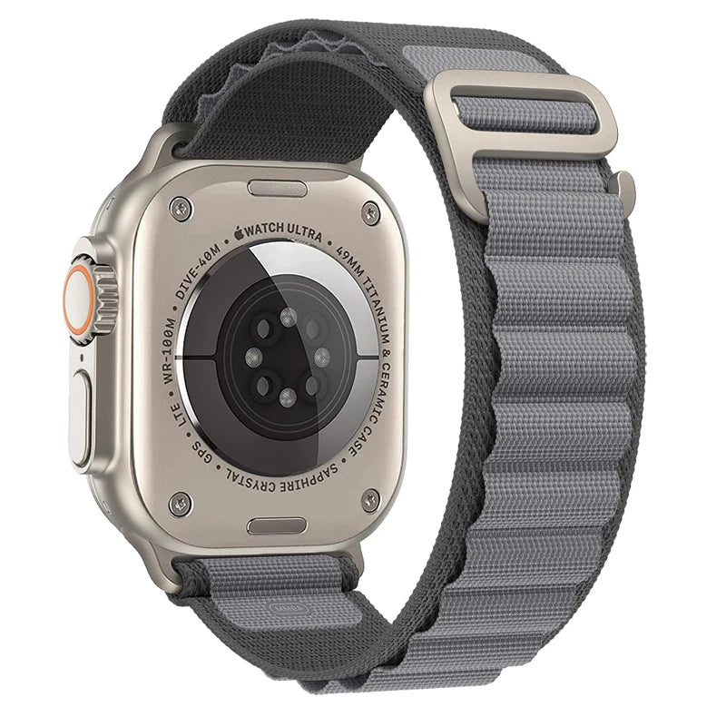 Bracelet à boucle alpine pour Apple watch Ultra 3 2 bandes 49mm 45mm 44mm 40mm 41mm 46mm 42mm Bracelet iWatch série 11 10 SE 9 8 7 6 5 4