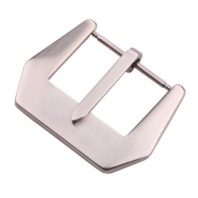 Großhandel mit 19 Modellen von Edelstahl-Uhrenschnallen, 12, 14, 16, 18, 20, 22, 23, 24, 26, 28 mm, silberfarbene Metall-Uhrenarmbandschließen, Uhrenarmbandzubehör