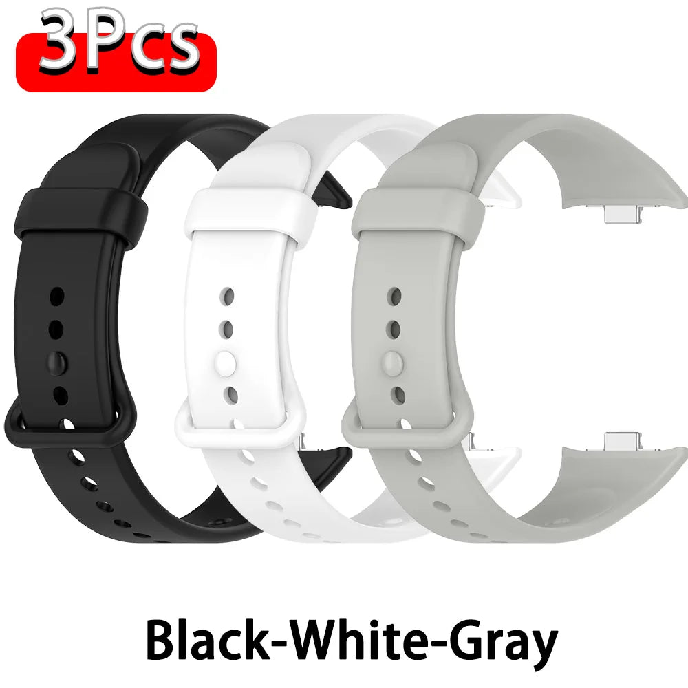 Bracelet en silicone officiel pour Xiaomi Smart Band 10 Pro/9 Pro/8 Pro, bracelet de remplacement pour Redmi Watch 4 5 6, accessoires