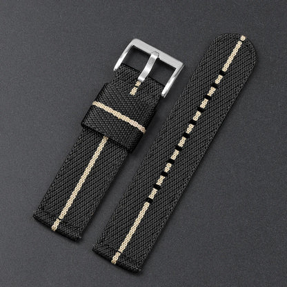 Bracelet de montre Nato 2 Pièces - Compatible connectée - Sangles en Nylon Tissé