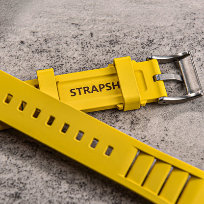 Bracelet de montre en caoutchouc fluoré FKM de qualité supérieure, à dégagement rapide, 20 mm 22 mm, bracelet de plongée souple et étanche, bracelet de remplacement pour montre