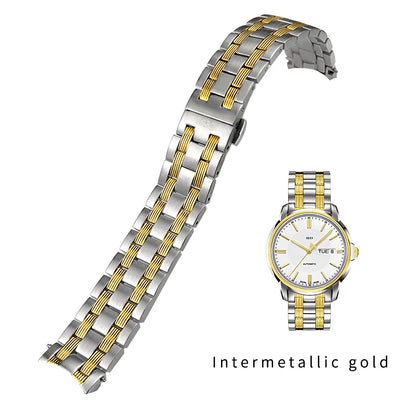 Cinturino per orologio in acciaio inossidabile per Tissot T065 1853, serie T065430A, cinturini da 19mm, argento, rosa, dorato, cinturino per orologio in metallo massiccio