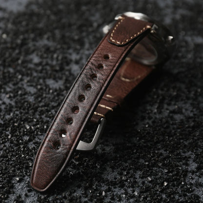 Cinturino in vera pelle fatto a mano a sgancio rapido, strato superiore in pelle bovina, cinturino in vera pelle di alta qualità, stile vintage, 18mm, 20mm, 22mm