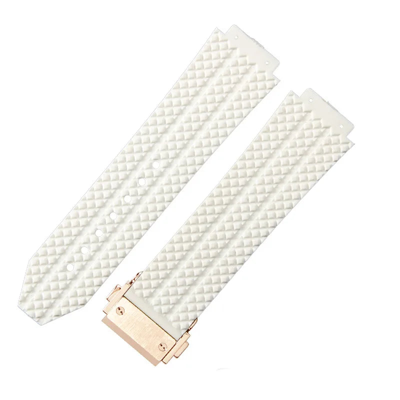 For Hublot BIGBANG Classic Fusion Leather Silicone Rubber Suede Watch Strap Dedicated Interface Lug System Band 26*19mm Bracelet