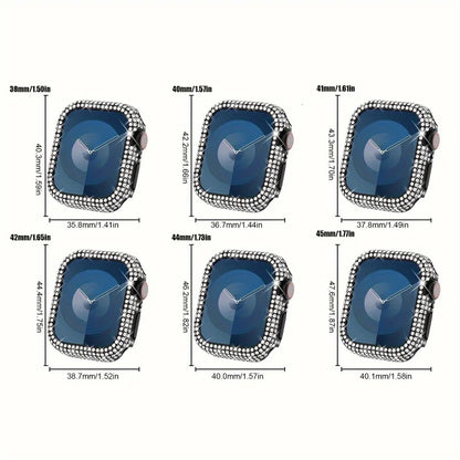 Блестящие стразы для корпуса Apple Watch, подходит для 38/40/41/42/44/45/49 мм, совместимо с Ultra/SE/10/9/8/7/6/5/4
