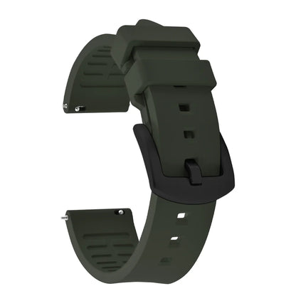 18/19/20/21/22/23/24mm FKM Rubber Watch Strap Diving Sports Quick Release Rubber Bracelet for Tissot/Seiko/Omega Watch Band