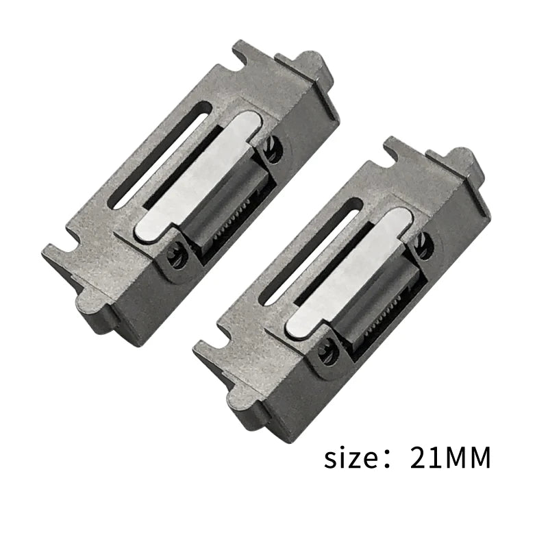 Accessori per orologi a sgancio rapido per Cartier Santos, componente inserto, adattatore di commutazione, connettore 21mm 18.5mm, cinturino in pelle