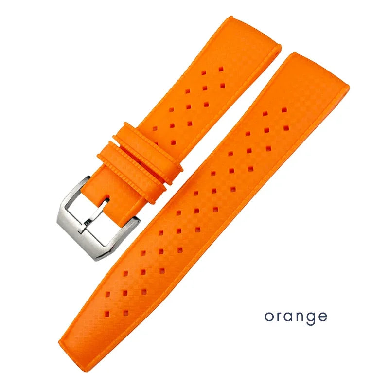 Cinturini per orologi in gomma adatti per orologi IWC Pilot Omega Rolex Longines Breitling Tudor, cinturini per orologi in silicone morbido per immersioni