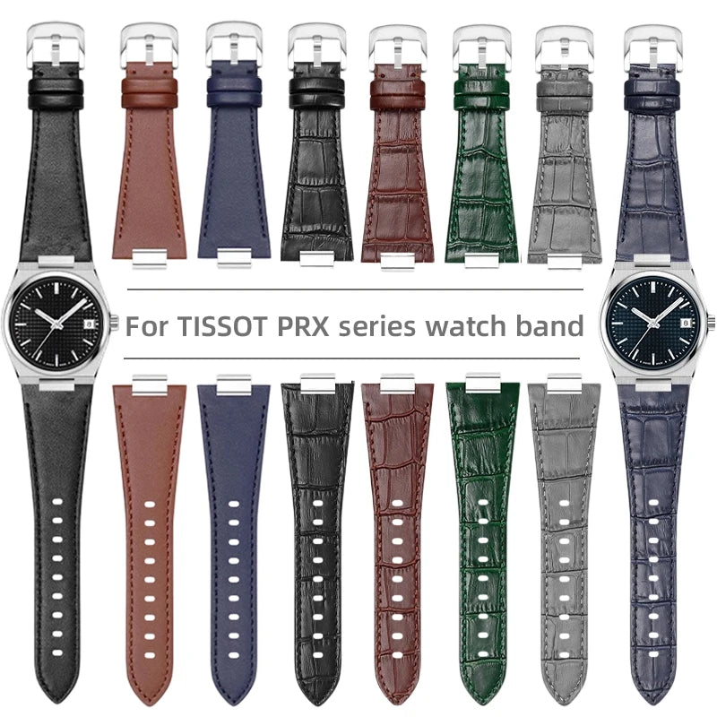 Cinturino per orologio PRX da uomo T137 da 27*12mm per Tissot 40mm PRX T137 407 T137.417 a sgancio rapido nero/blu/grigio/marrone/verde
