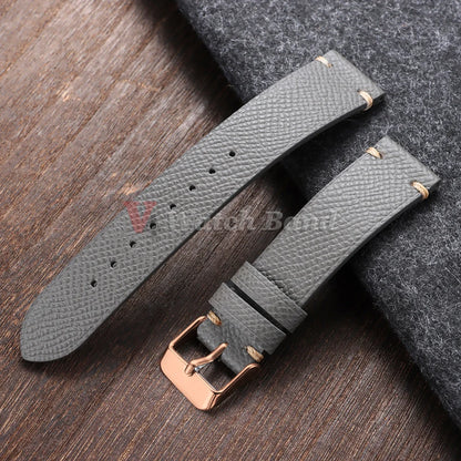 حزام ساعة من جلد "إبسوم" الطبيعي بالكامل للرجال طراز Armani AR11105 1979 2501، حزام عالمي بمقاسات 18 مم 19 مم 20 مم 22 مم، إكسسوارات معصم