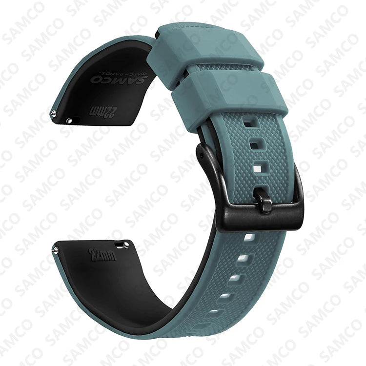 Bracelet de montre en Silicone de qualité supérieure, 18mm 20mm 22mm, à dégagement rapide, en caoutchouc, de remplacement