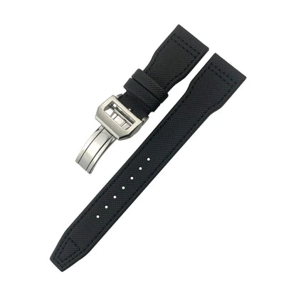 Cinturino per orologio in pelle di vitello e nylon di alta qualità, 20 mm 21 mm 22 mm, per IWC Pilot SPITFIRE MARK18 Portofino TOP GUN IW3777